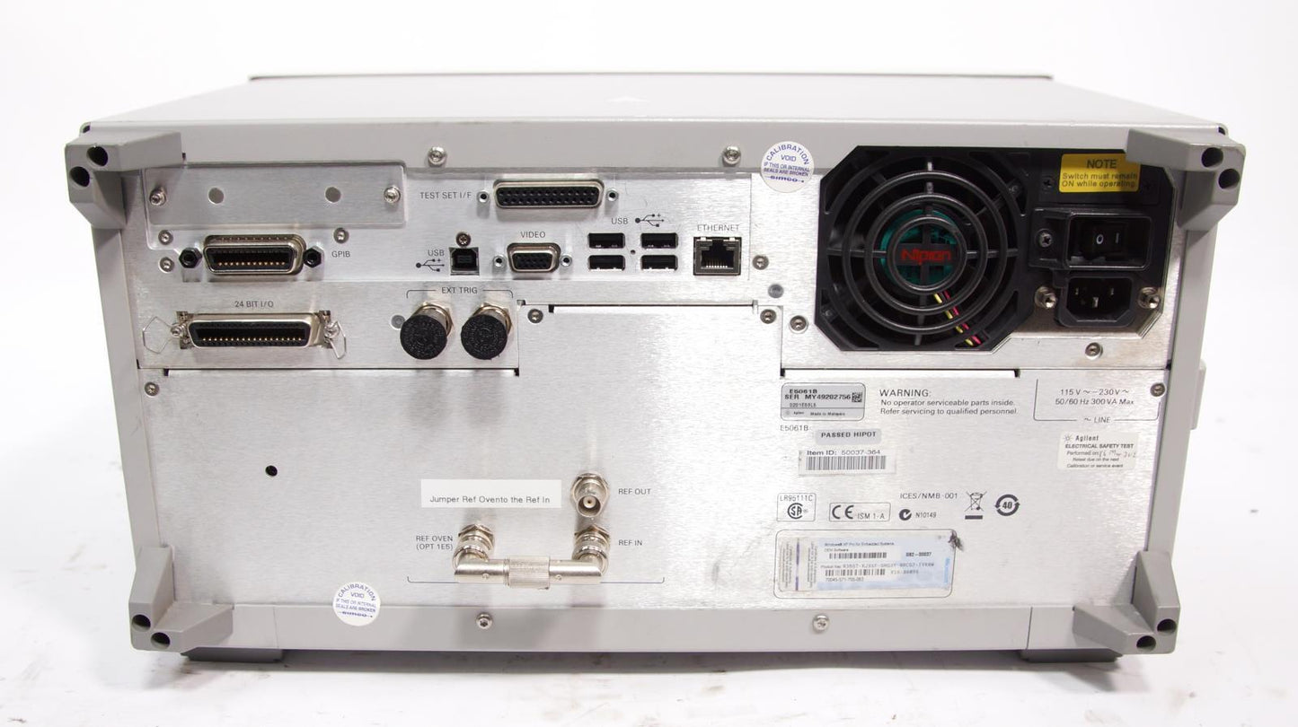 Agilent E5061B 5Hz - 3GHz ENA Network Analyzer Options 3L5 1E5 020